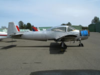 UNKNOWN @ KPVF - North American Navion with blue barrel - by Steve Nation