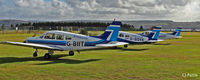 G-BIIT @ EGPN - Line-up of Tayside Aviation PA-28's at their base at Dundee Riverside EGPN - by Clive Pattle