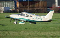 G-BJAG @ EGTO - Parked at Rochester Airport, Kent in some wintry sun - by Chris Holtby