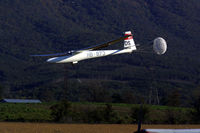 N873HB @ 92A - Elfe landing w/ drag chute deployed at Chilhowee Gliderport, Benton TN - by Phil Snider