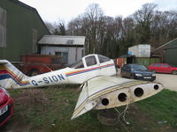 G-SION @ EGTN - 1981 Tomahawk (or what's left of it) at  Enstone AIrfield - by Chris Holtby