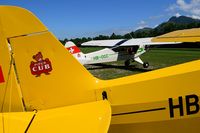 HB-OGC @ LSGT - Piper Cubs in yellow and white - by Grimmi