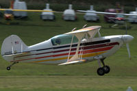 N85RS @ EDST - Christen Eagle II landing at Hahnweide airfield, Germany. OTT 2019 - by Van Propeller