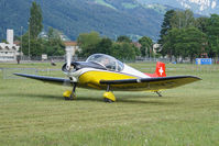 HB-SVM @ LSZW - Thun airfield. - by sparrow9