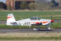 G-JAEE @ EGNW - Departing from Wickenby. - by Graham Reeve