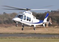 G-TCUK @ EGFH - Visiting helicopter operated by Castle Air Ltd.
Previously registered G-REXC. - by Roger Winser