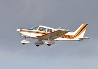 G-BFNI @ EGFH - Resident Warrior departing Runway 22 for a local flight. - by Roger Winser