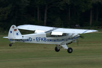 D-EFKB @ EDST - Piper PA-18-150 Super Cub landing at Hahnweide airfield, Germany. OTT 2019 - by Van Propeller