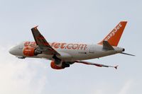 G-EZEH @ LFBD - Airbus A319-111, Climbing from rwy 23, Bordeaux Mérignac airport (LFBD-BOD) - by Yves-Q