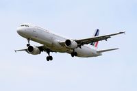 F-GTAX @ LFBD - Airbus A321-212, Short approach rwy 23, Bordeaux Mérignac airport (LFBD-BOD) - by Yves-Q
