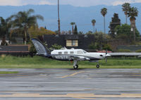 N915TV @ KRHV - Locally-based 2016 Piper Meridian M600 departing at Reid Hillview Airport, San Jose, CA. - by Chris Leipelt
