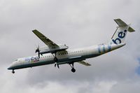 G-FLBB @ LFBD - De Havilland Canada DHC-8-402Q Dash 8, On final rwy 23, Bordeaux Mérignac airport (LFBD-BOD) - by Yves-Q