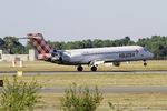 EI-EWJ @ LFBD - Boeing 717-2BL, Landing rwy 05, Bordeaux Mérignac airport (LFBD-BOD) - by Yves-Q