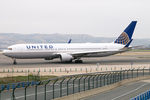 N655UA @ LEMD - United Airlines Boeing 767-300 - by Thomas Ramgraber
