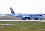 A7-ALQ @ CPH - Copenhagen 17.4.2020.observe the smoke from LH engine pipe - by leo larsen