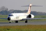 EC-MGS @ LFRB - Boeing 717-2CM, Taxiing rwy 07R, Brest-Bretagne Airport (LFRB-BES) - by Yves-Q