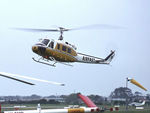 VH-NSP @ YMMB - Low res view of Airfast Bell 205A-1 helicopter VH-NSP Cn 30032 about to land at the Jayrow Helicopter Base at Moorabbin YMMB on 14Jun1968. Registration VH-NSP was later used on CHC Helicopters Bell 412 Cn 33091. - by Walnaus47