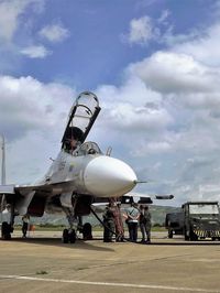 1259 - Sukhoi Su-30MK2V Bolivarian Military Aviation on the service ramp of the Air Base Lieutenant Vicente Landaeta Gil de Barquisimeto - by Carlos E. Perez