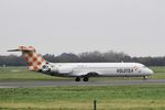EI-FCB @ LFRB - Boeing 717-200, Take off run rwy 25L, Brest-Bretagne Airport (LFRB-BES) - by Yves-Q