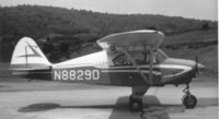 N8829D @ CBE - Tri Pacer at the Cumberland MD airport, circa 1965 - by David Poling