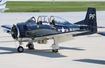 N555PF @ KSBM - North American T-28B