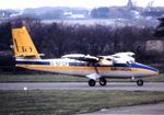 G-BFGP @ EGJJ - At Jersey airport early 1970's.
Scanned from slide. - by kenvidkid