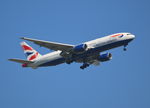 G-YMMP @ EGLL - Boeing 777-236 on finals to 9R London Heathrow. - by moxy