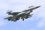 J-008 @ LFRJ - General Dynamics F-16AM Fighting Falcon, On final rwy 08, Landivisiau Naval Air Base (LFRJ) Tiger Meet 2017 - by Yves-Q