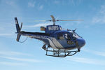 N408PD - San Jose Police Helicopter photo illustration - by Chris Humphrey
