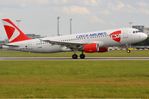 OK-HEU @ LKPR - New addition to its fleet, CSA sole A320 landing - by FerryPNL