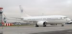 M-LCFC @ EGMC - Boeing 737-7E1(BBJ) M-LCFC on stand at Southend Airport - by Senspotter