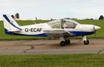 G-ECAF @ EGSH - Departing home to Earls Colne (EGSR) after a short visit. - by Michael Pearce
