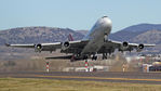 VH-OEJ @ YSCB - Qantas B747-438 VH-OEJ Cn 32914 gets airborne from Rwy 35 at Canberra International Airport YSCB on 17Jul2020 - departing for the last ever Qantas Boeing 747 Passenger Flight. The aircraft was cleared to take-off downwind, to avoid a tight 120 deg turn