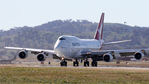 VH-OEJ @ YSCB - Qantas B747-438 VH-OEJ Cn 32914 rolling out at Canberra International Airport YSCB on Rwy 17 on 17Jul2020 - ending the last ever Qantas Boeing 747 Passenger Flight. The aircraft flew from Kosciuszko NP before orbiting Canberra and returning to YSCB. - by Walnaus47