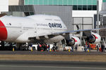 VH-OEJ @ YSCB - Qantas B747-438 VH-OEJ Cn 32914 docked at Canberra International Airport YSCB on 17Jul2020 – after the last ever Qantas Boeing 747 Passenger Flight. The aircraft flew from Kosciuszko NP before orbiting Canberra and returning to YSCB. Close-cropped view. - by Walnaus47