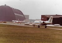 N23G @ KAKR - Lear 36 026 was purchased new by Goodyear corporate flight operations in the early 1980's.The 36 had a larger fuel tank for long range use. Cabin seating in a 36 was 6 . - by Mike Angelo