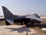 ZD379 @ LMML - Bae Harrier GR5 ZD379 Royal Air Force. Ooooops accident....off the chocks and the aircraft slided from over the parking bay all alone and came to a rest only a couple of feet from an electricity pylon and airfield fence!! - by Raymond Zammit