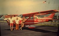 N8473Z @ LOM - Me, my brother and friend posed in front of aircraft in 1969 - by Orville Johnson (co-owner)