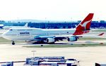 VH-OJB @ EGLL - At London Heathrow, early 1990's. - by kenvidkid