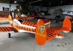 N5695F @ KRMG - Alon A-2 Aircoupe of the TigerFlight Foundation in the hangar with the Museum of Flight at Richard B. Russell Airport, Rome GA