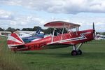 G-HJSS @ EGKH - 1949 Stampe SV-4C out of the hangar briefly at Headcorn, Kent - by Chris Holtby