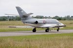 129 @ LFRJ - Dassault Falcon 10MER, taxiing to holding point rwy 26, Landivisiau Naval Air Base (LFRJ) Tiger Meet 2017 - by Yves-Q