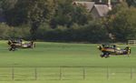 G-SWON @ EGTH - With G-STUI a pair of very smart Pitts Specials taking off together at Old Warden, Beds - by Chris Holtby