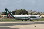 EI-RDC @ LMML - Embraer 175STD EI-RDC Alitalia - by Raymond Zammit