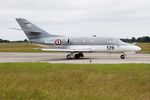 129 @ LFRJ - Dassault Falcon 10MER, taxiing to holding point rwy 26, Landivisiau Naval Air Base (LFRJ) Tiger Meet 2017 - by Yves-Q