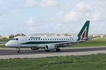 EI-RDO @ LMML - Embraer 175LR EI-RDO Alitalia - by Raymond Zammit