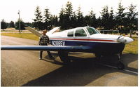 N2885V @ KCLM - My flying buddy and his 1947 V Bonanza back in the 80's. We flew her all over Washington and Oregon. So many great memories. Wish I had taken more photos of her. - by DR Myers
