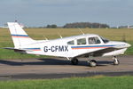 G-CFMX @ EGSH - Leaving Norwich. - by keithnewsome
