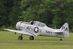 F-AZRB @ LFFQ - North American SNJ-5 Texan, Taxiing, La Ferté-Alais airfield (LFFQ) Airshow 2016 - by Yves-Q