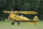 F-BCXD @ LFFQ - Stampe-Vertongen SV-4A, Taxiing to parking area, La Ferté-Alais Airfield (LFFQ) Air show 2016 - by Yves-Q